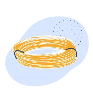 Кабель монтажный неэкранированный 7х0.5 мм2 МКШ многожильный