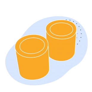 Капролоновая втулка 65х1000 мм белая PA 6