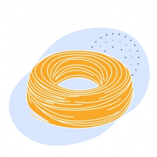 Канат авиационный оцинкованный (С) 6.4 мм 6х7(1+6)+1х7(1+6) ГОСТ 2172-80