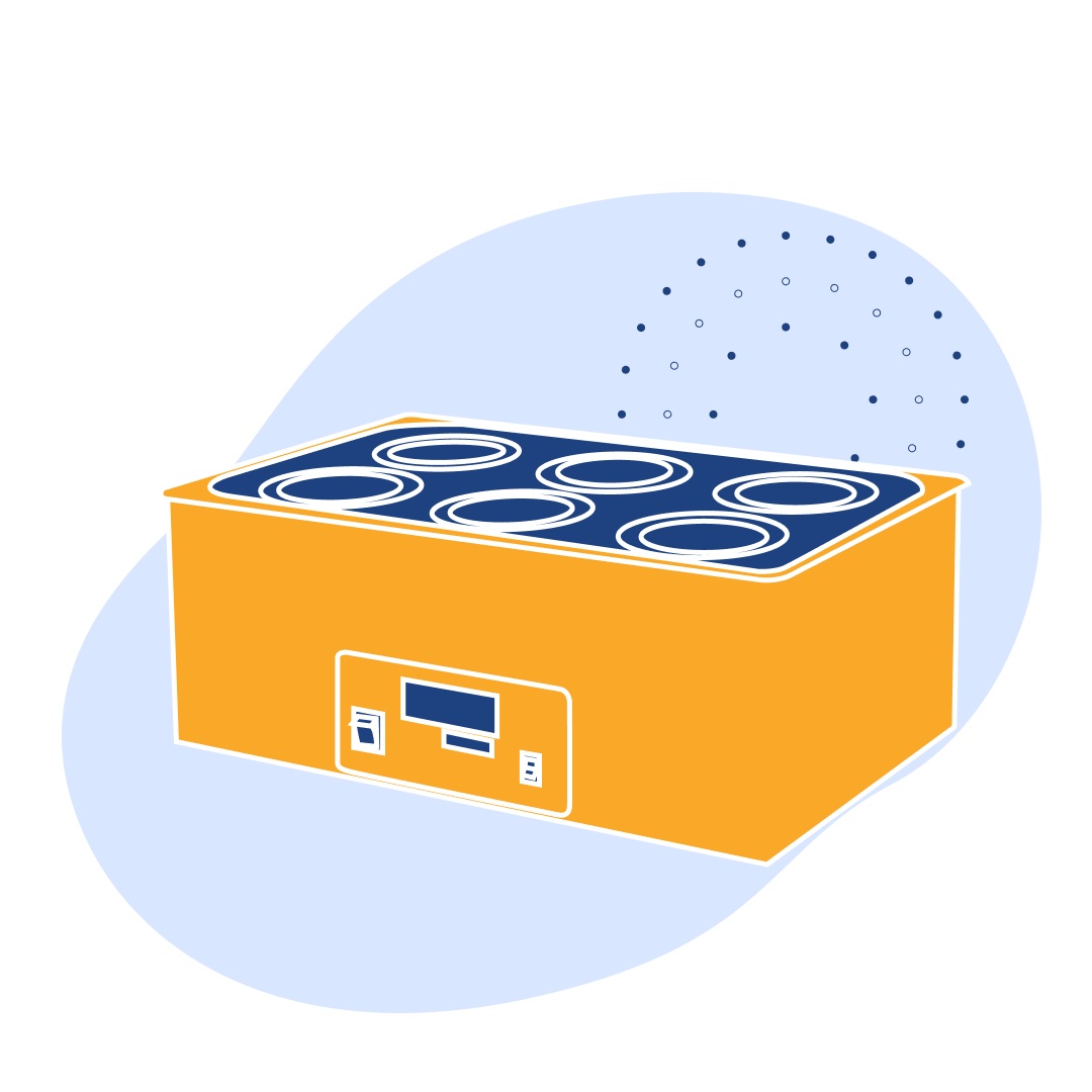 Лабораторная баня ЛБ33-1 350х320х290 мм 7.5 кг