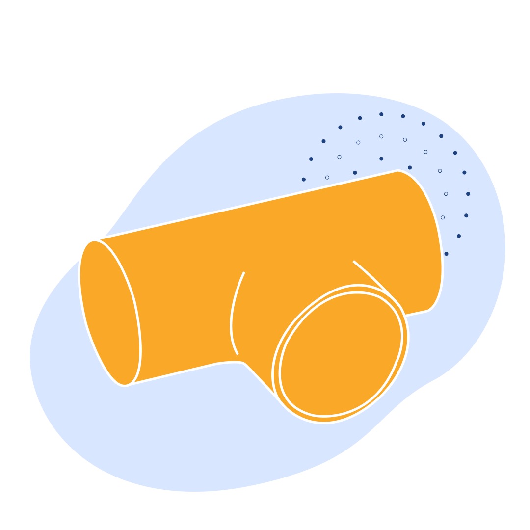 Титановый тройник 114.3х2.5 мм ВТ1-0 ГОСТ 17376-2001