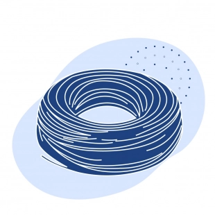 Канат авиационный оцинкованный (С) 6.4 мм 6х7(1+6)+1х7(1+6) ГОСТ 2172-80